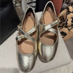 a new day Gold Flats New! Never Worn!